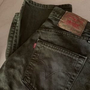 Vintage olive green Levi 501